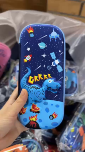 Hộp Bút Bọc Vải In Nổi 3D Nhiều Hình Dễ Thương Ngộ Nghĩnh Cho Bé yêu