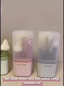 Portable Sikat Botol Bayi 6-in-1 / 6 pcs Set Sikat Botol Bayi / Bottle travel / Bottle Brush B427-428