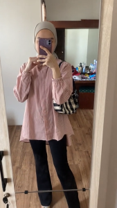 Blouse Stripe Salur Kekinian Katun Premium Atasan Wanita Terbaru