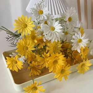 BUNGA DEKORASI / BUNGA HIASAN / BUNGA KRISAN PLASTIK 50CM ARTIFICIAL FLOWER ASTER DAISY BLOSSOM BUKET BUNGA PLASTIK DEKOR BUNGA KRISAN PALSU / BUNGA PALSU / ARTIFICIAL FLOWER SH BP03