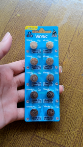 Vinnic L1154F Baterai jam tangan Vinnic AG13 L1154F LR44 Alkaline 1.5V Original (1pcs)
