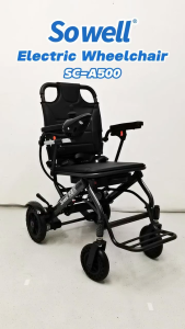 SOWELL Super Lightweight Electric Travel Wheelchair | Auto Motor Wheelchair | Kerusi Roda Elektrik Ringan (SC-A500)