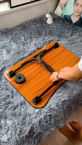 Bàn Học Gấp Gọn Có Khe Để Điện Thoại IPAD - Ly Đựng Nước