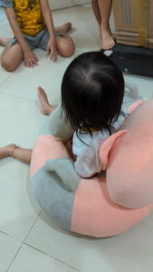 Preloved Sofa bayi Jumbo Lucu SB 1A Sofa bayi motif hewan | Sofa Duduk Bayi