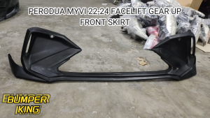 PERODUA MYVI 2022-2024 FACELIFT GEAR UP ACE FRONT SKIRT 2022 2023 2024 MATERIAL PUR WITHOUT PAINT