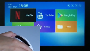 8000 Lumens Projector 4K Ultra Full HD 1080P Built-in App Android Smart Box Netflix YouTube Multimedia Mini Flexible Projection Angle Portable Laser Projector HDMI WIFI Phone Wireless Connect Wide Screen Outdoor Home HY300