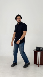 Kemeja Lengan Pendek Oxford Hey Man Modern Fit