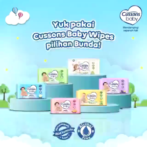 BISA COD - Cussons Baby Wipes BUY 1 GET 1 isi 50 Sheets - tisu basah - antiseptik