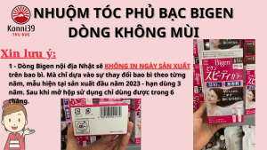 (SỐ 6 - NÂU ĐEN) NHUỘM TÓC PHỦ BẠC BIGEN DÒNG KHÔNG MÙI - TUÝP 40GR