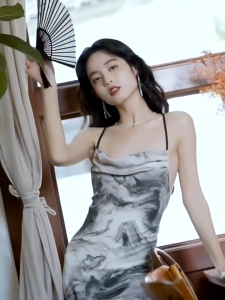 Chinese sunset formal dress for women Slim Fit long beach dress Off Shoulder backless black dress