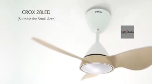 【10 Years Warranty】Baby Fan DEKA+ Crox LED 28inch Super Strong Wind 16 Speeds 3 Blades DC Motor Ceiling Fan