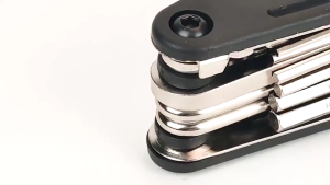 TUKUO Kunci L Lipat Multi Fungsi 16 in 1: Toolkit Toolset Kunci Set Sepeda