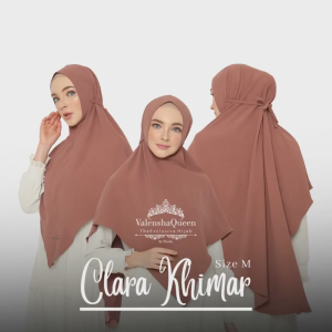 Khimar CLARA CRINKLE SIZE M Valenshaqueen Hijab Bergo Tali MINI Bahan Crinkle Airflow