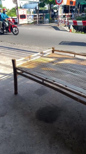 Giường tre sau sinh cho mẹ bỉm em bé nằm hơ than chắc chắn dễ lắp ráp 1m 1m2 1m4x1m8 (sẵn hàng)