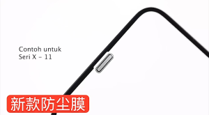 ANTI DUST Tempered Glass Lis Hitam iPhone 11 13 12 14 15 Pro Max 7 8 Plus X XR XS Max SE Anti Gores Clear Bening iP DustProof Screen Protector Anti Debu