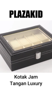 Kotak Jam Tangan Luxury & Elegant: 10 Slot PU Leather