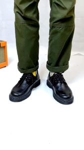 Nusa - GLORIOUS BLACK Sepatu Loafers Pria Cowok Casual Formal Slip On Hitam