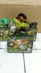 Senter Kepala Kiseki Ck-X2 20watt Waterproof Bonus Kacamata | Headlamp Selam Kiseki Ck X2 Free Kacamata Renang Tahan Air Kedalaman 20meter - Vas