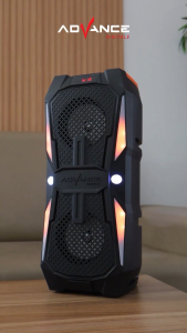 Speaker Bluetooth Karaoke Wireless ADVANCE KS-2612 LED 2 Subwoofer Gratis (MIC TANPA KABEL+REMOT+CASAN USB TIPE-C) Bisa COD