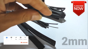 Solasi Bakar Kabel Heatshrink Tube Hitam Multifungsi 2mm/3mm/5mm/8mm/10mm - Baterai Lithium/USB