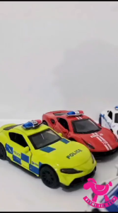 1:43 metal scale police car mainan mobil diecast polisi