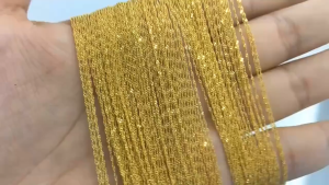 18k ทอง คลิป กระจาย น้ำหนัก ชุดเจลูกาย เครื่องช่องเดียวกับ 1.3mmW 45cm 2-2.3g (ของขวัญแฟน)