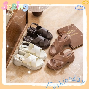 Xishop สินค้าใหม่ รองเท้าแตะรัดส้นราคาถูกม๊าก ดีไซน์เรียบๆหรู ดูดี สีพื้น มีให้เลือก 5 สี มีดีเทลสายด้านหน้าเป็นสายไขว้ สวย และใส่สบายแน่นอน สั่งเลยยย