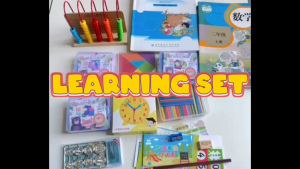 Wooden Learning Set Ages 2+ Counting Stick Math Kit Gift For Boys and Girls by WISHLAND