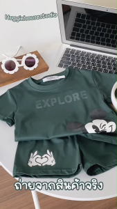 พร้อมส่ง ด51-ด54 ชุดแก๊งการ์ตูน ได้เสื้อ+กางเกงค่ะ