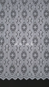 (05m) Kain Brukat Kain brokat bahan kebaya motif floral Lebar 15m