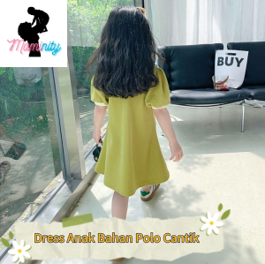 Dress Polo Anak Perempuan Lengan Pendek Umur 1-5 tahun