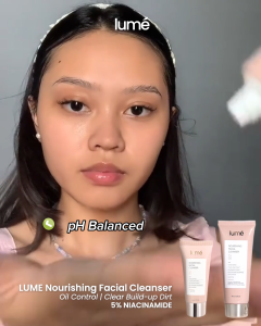 Lume Nourishing Facial Wash Cleanser Sabun Cuci Muka Pembersih Wajah Komedo Acne jerawat Niacinamide Lumecolors Skincare Bpom