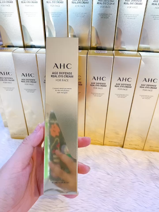 Kem Mắt, Mặt Chống Nhăn, Săn Chắc Da AHC Age Defense Real Eye Cream For Face 40ml (Bản Cao Cấp)