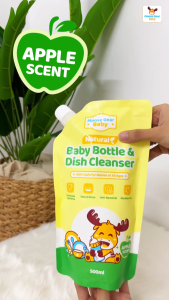 Moose Gear Baby Bottle Cleanser 500ml (Apple Scent) Antibacterial Resealable Leak Proof Cap
