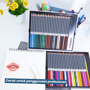 Nusign Watercolor Pencil / Pensil Warna 48 72 Warna Gratis Kuas NS731