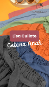 Nadokido Lisa Cullote Pants Kids / Celana Panjang Bawahan Linen Anak Perempuan Lucu ( 6 Bulan - 5 Tahun )