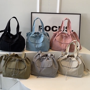 TAS BAHU KASUAL FASHION WANITA - SLING BAG KAPASITAS BESAR BAHAN PARASUT - TAS SERUT WANITA