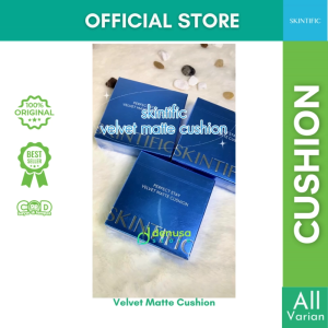 SKINTIFIC Perfect Stay Velvet Matte Cushion Foundation Primer Concealer Make Up Refill Biru