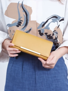 Comelnya PU Leather Long Wallet Casual Woman Long Pouch Multi-Function Dompet Panjang Wanita Kasual Multi-Fungsi