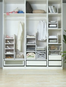Wardrobe Organizer Stackable Drawer Type Storage Basket Layered Cabinet Home Storage Box Interspace Shelf Clothes Organizer Rack Box