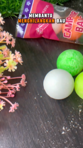 Kamper Toilet Ball isi 5 kapur barus warna warni anti ngengat Pengharum Ruangan kamar mandi