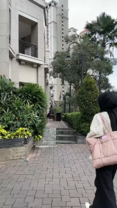 Tas Puffy Wanita Korea Lucu Vintage Warna soft