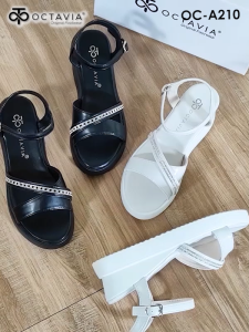 OCTAVIA Sandal Slingback Wedges Heels Wanita OC-A210