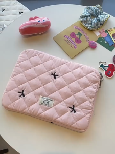 SG STOCK Island Gems Teachers Day Gift Korean Style Cute Little Bow iPad MacBook Tablet Liner Bag Niche Design Computer Laptop Protective Case 11-15 inch Gift Ideas Gift Idea