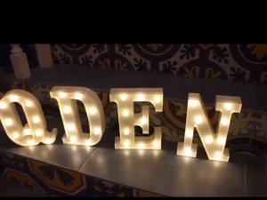 LED English Letter Light Digital Modeling Light Ins Photo Props Decorative Birthday Wedding Party Lights Home Decor