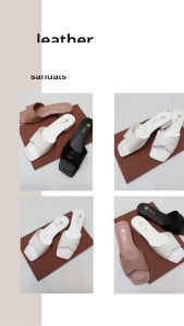 Annel Celestial in White 1 inch heels sandals