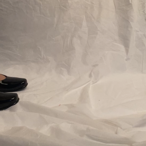 BIG SIZE - Sepatu Formal Wanita - Heels 3cm Pantofel Black Glossy - Sapatu Paskibra Ukuran Kaki Jumbo