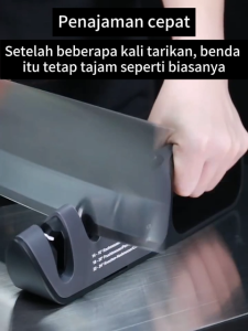 **【Kualitasnya 100 kali lebih baik daripada yang lebih murah】Alat Pengasah Pisau & Gunting 3in1 Impor Jepang Serbaguna Alat Pengasah Penajam Pisau Serbaguna**