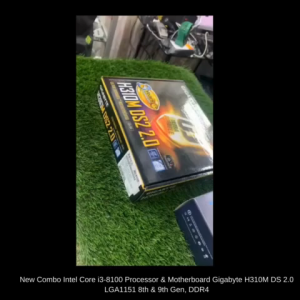 New Combo Intel Core i3-8100 Processor & Motherboard Gigabyte H310M DS 2.0 LGA1151 8th & 9th Gen DDR4