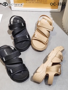 OCTAVIA Sandal Slingback Wedges Wanita #OC-2322 (FREE BOX)